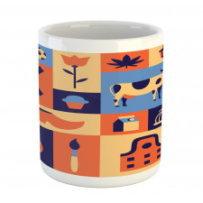 Squares Culture Items Mug