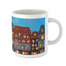 Graphic Colorful Houses Mug