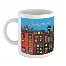 Graphic Colorful Houses Mug