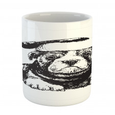 Monochrome Christmas Theme Mug