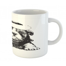 Monochrome Christmas Theme Mug