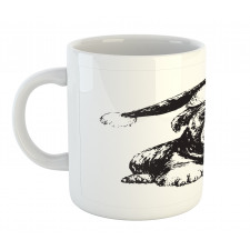 Monochrome Christmas Theme Mug