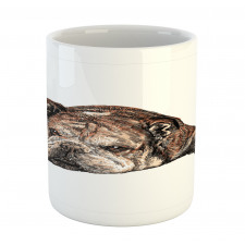 Single Hand Drawn Bulldog Mug