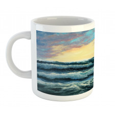 Ship in the Sea Painting Mug