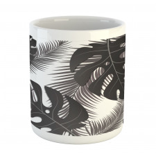 Monstera and Palm Leaves Mug