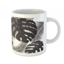 Monstera and Palm Leaves Mug