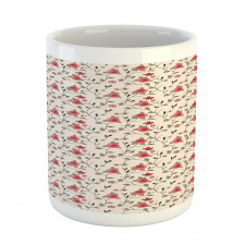 Roses and Leafy Branches Mug