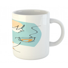 Randomly Scribbled Lady Cup Mug