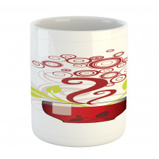 Circles Spirals Leaves Mug