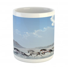 Snowy Day Wild Horse Mug