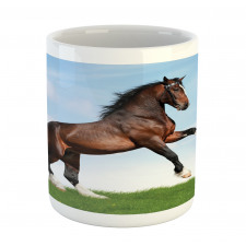 Horse Pacing on Grass Mug