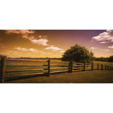 Rural Meadow Fence Sky Mug