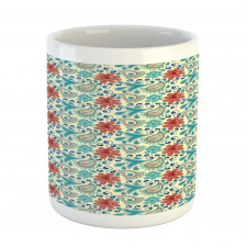 Flowers Folk Motifs Mug