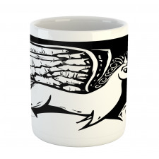 Monochromatic Pegasus Horse Mug