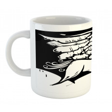 Monochromatic Pegasus Horse Mug