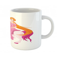 Princess on Pinkish Mane Horse Mug