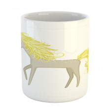 Blonde Little Horse Cartoon Mug