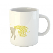 Blonde Little Horse Cartoon Mug