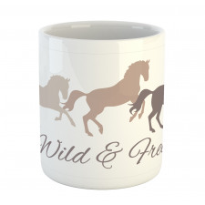 Wild and Free Animal Running Mug