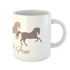 Wild and Free Animal Running Mug