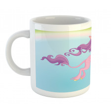 Unicorn and Pastel Rainbow Mug