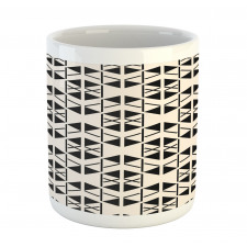 Modern Retro Shapes Art Mug