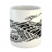 Modern City Names Theme Mug