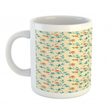 Watercolor Style Rose Flower Mug