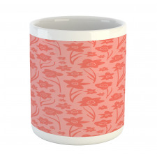 Romantic Simplistic Flowers Mug