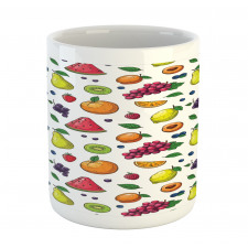 Grapes Kiwi Orange Lemon Mug