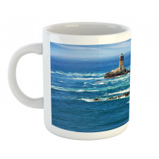 Daytime Wavy Rocky Sea Mug