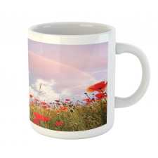 Poppy Flowers on Meadow Mug