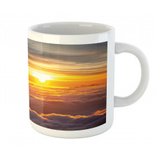 Sunset Scene on Clouds Mug