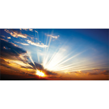 Sunbeams in Sky Scenery Mug