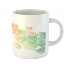 Flying Leaves Art Mug