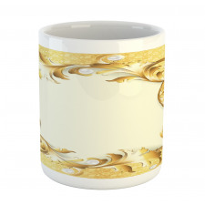 Golden Floral Ornament Mug