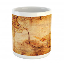Treasure Map Compass Mug