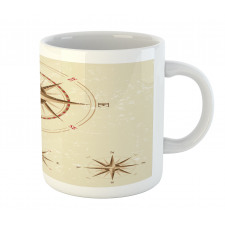 Compass Nautical Retro Mug
