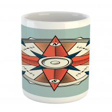 Cruise Compass Grunge Mug