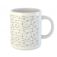 Modernistic Network Lines Dot Mug