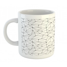 Modernistic Network Lines Dot Mug