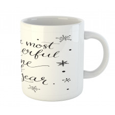 Christmas Cheer Typography Mug