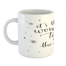 Christmas Cheer Typography Mug