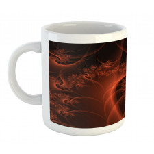 Digital Swirls Floral Mug