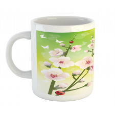 Blossoms Ladybugs Spring Mug