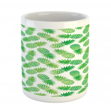 Exotic Pineapple Pattern Mug