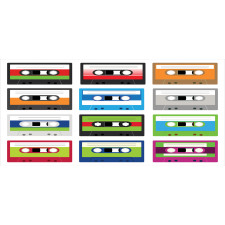 Retro Cassette Collage Mug