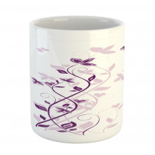 Violet Tree Blossoms Mug