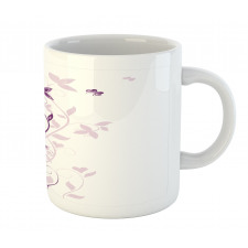 Violet Tree Blossoms Mug