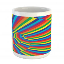 Rainbow Colored Circles Mug